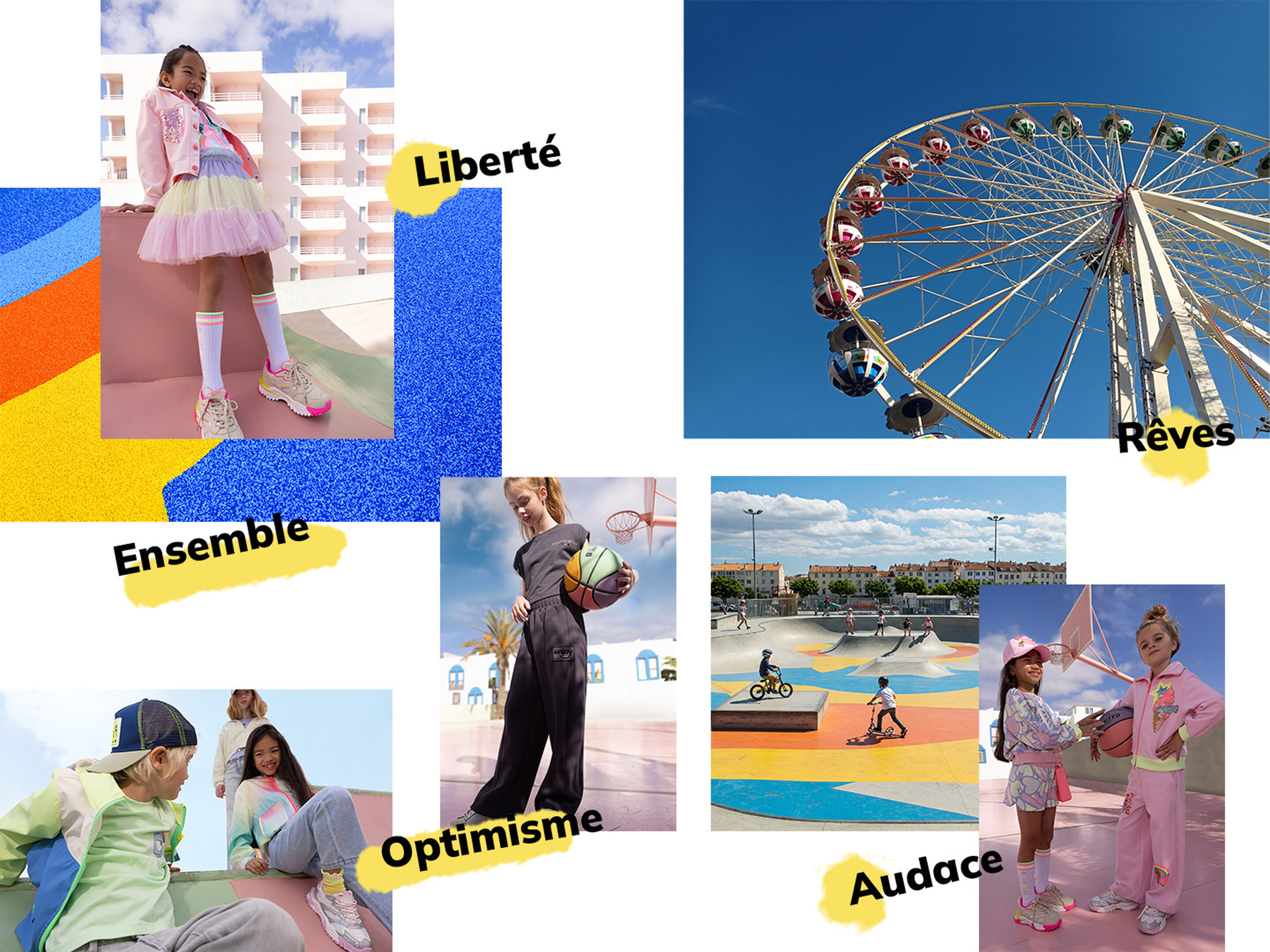 Ensemble, Libert&eacute;, Optimisme, R&ecirc;ves, Audace