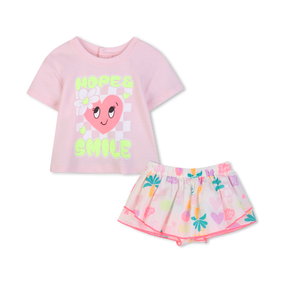 ENSEMBLE T-SHIRT + SHORT BILLIEBLUSH FILLE