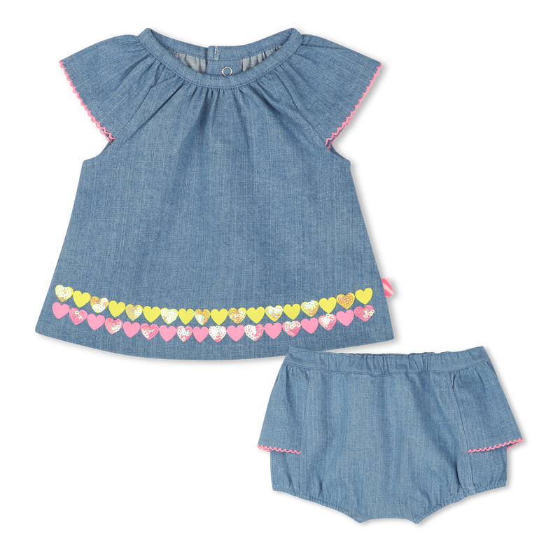 Ensemble en jean avec volants BILLIEBLUSH 
                        FILLE