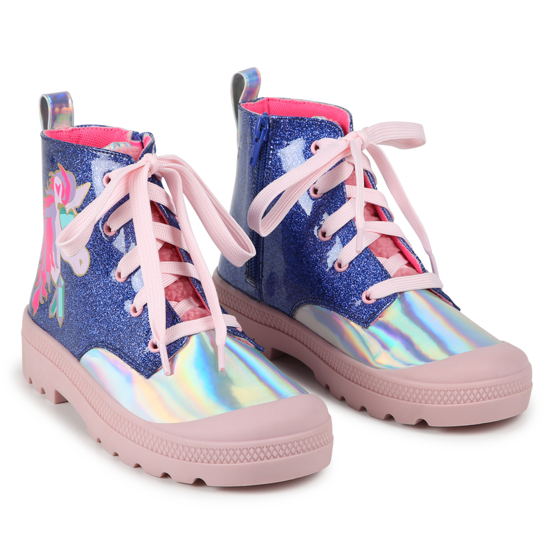 Bottines avec fermeture zipp&eacute;e et lacets BILLIEBLUSH 
                        FILLE