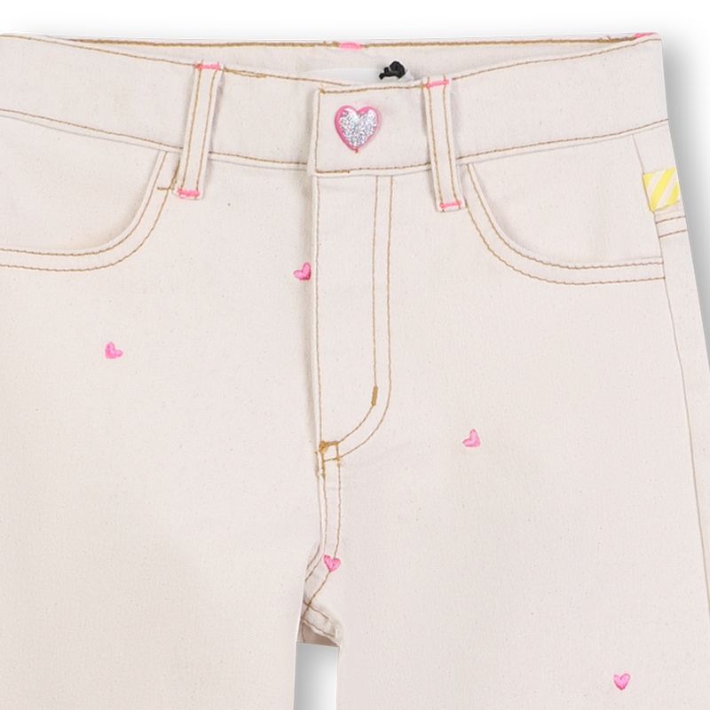 Pantalon coton avec coeurs BILLIEBLUSH 
                        FILLE