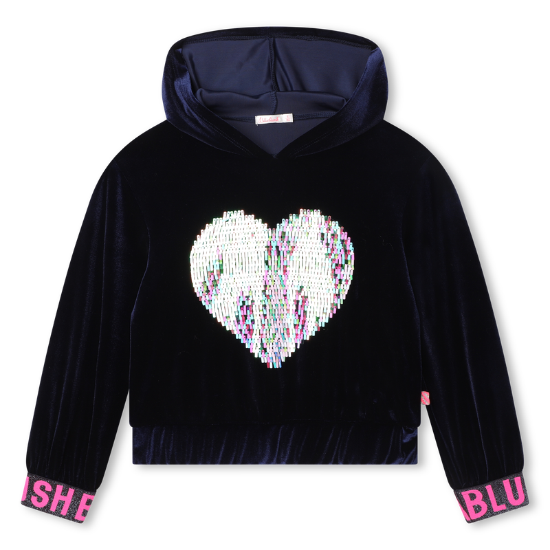 Sweat-shirt en velours BILLIEBLUSH 
                        FILLE