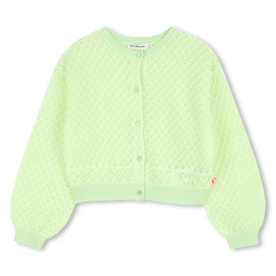 GILET EN MAILLE AJOUR&Eacute; BILLIEBLUSH FILLE