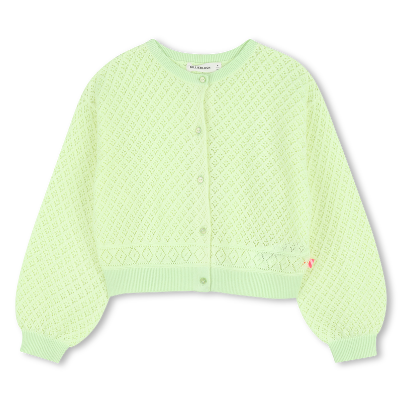 GILET EN MAILLE AJOUR&Eacute; BILLIEBLUSH 
                        FILLE