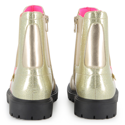 Bottines m&eacute;tallis&eacute;es BILLIEBLUSH FILLE