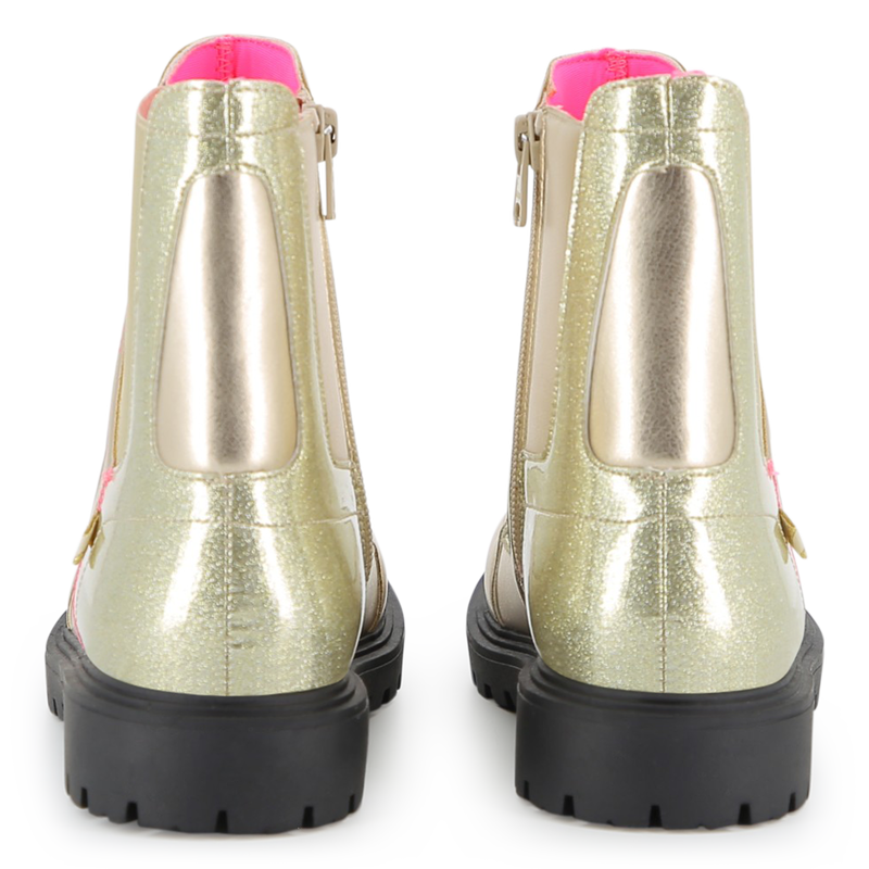 Bottines m&eacute;tallis&eacute;es BILLIEBLUSH 
                        FILLE