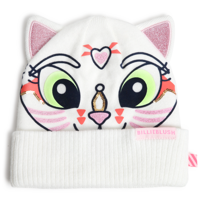 Bonnet chat &agrave; oreilles paillettes BILLIEBLUSH 
                        FILLE