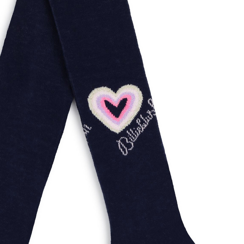 Collants avec coeur m&eacute;tallis&eacute; BILLIEBLUSH 
                        FILLE