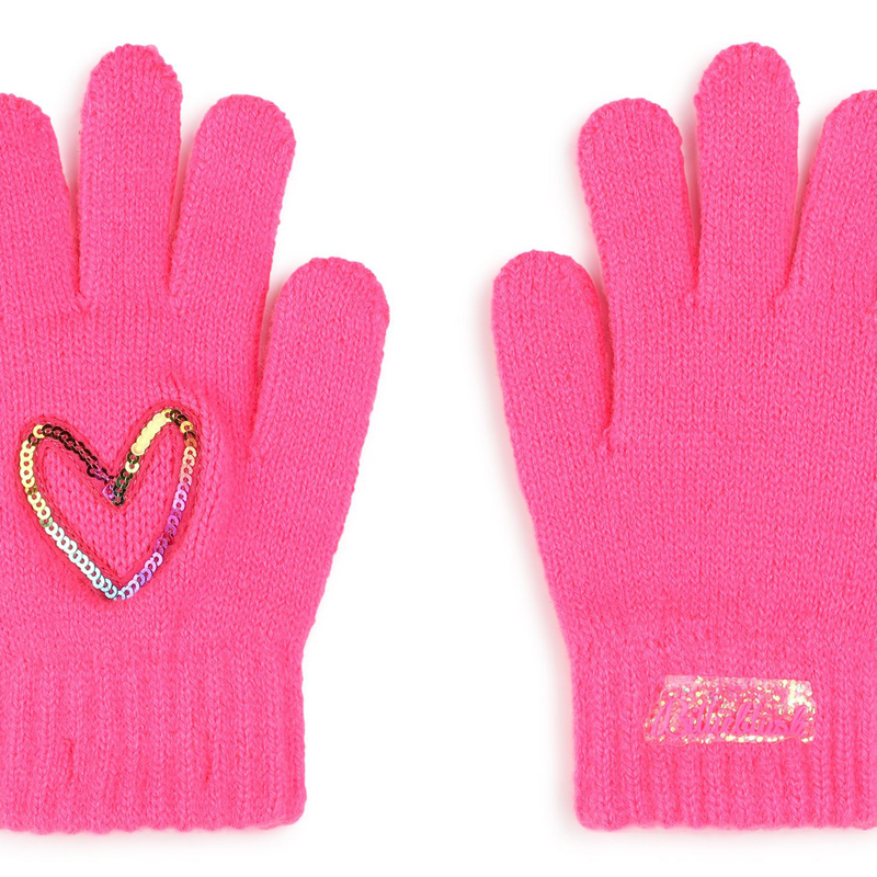 Gants avec coeur orn&eacute; de sequins BILLIEBLUSH 
                        FILLE
