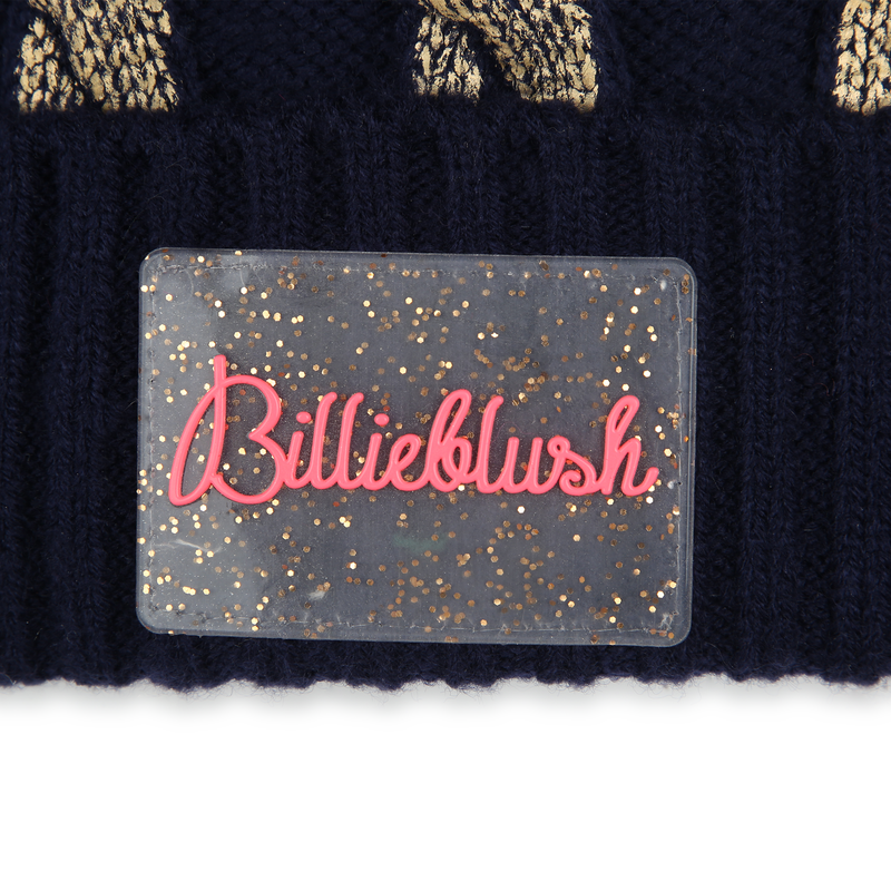 Bonnet &agrave; pompons avec torsades BILLIEBLUSH 
                        FILLE