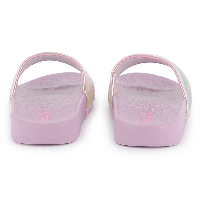 Claquettes orn&eacute;es de sequins iris&eacute;s BILLIEBLUSH 
                        FILLE