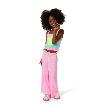 D&eacute;bardeur en tricot &agrave; rayures BILLIEBLUSH FILLE