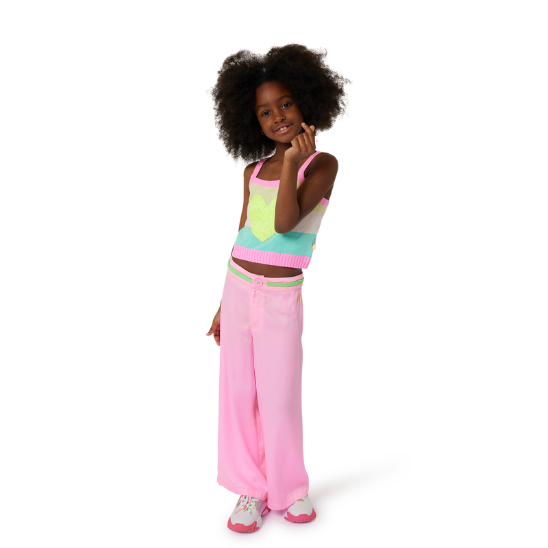 D&eacute;bardeur en tricot &agrave; rayures BILLIEBLUSH 
                        FILLE