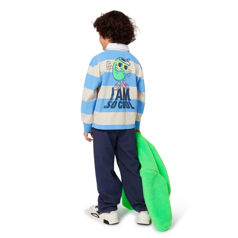 Polo ray&eacute; manches longues BILLIEBLUSH 
                        GARCON