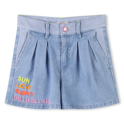 Short en jean taille r&eacute;glable BILLIEBLUSH FILLE
