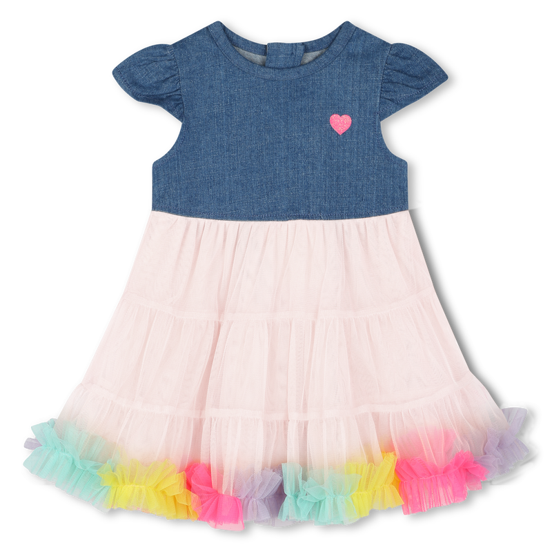 Robe bimatière avec volants BILLIEBLUSH 
                    FILLE