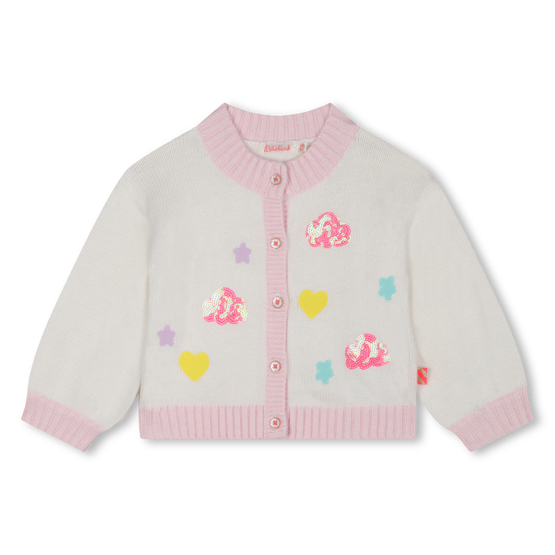 Cardigan en tricot orn&eacute; de sequins BILLIEBLUSH 
                        FILLE