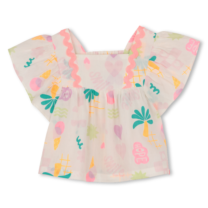 CHEMISIER MANCHES COURTES VOLANTEES BILLIEBLUSH 
                        FILLE