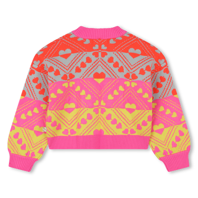 Pull tricot motifs coeurs BILLIEBLUSH FILLE