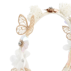 Serre-t&ecirc;te fleurs et papillons BILLIEBLUSH 
                    FILLE