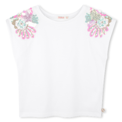 T-shirt &agrave; &eacute;paules orn&eacute;es de sequins BILLIEBLUSH FILLE