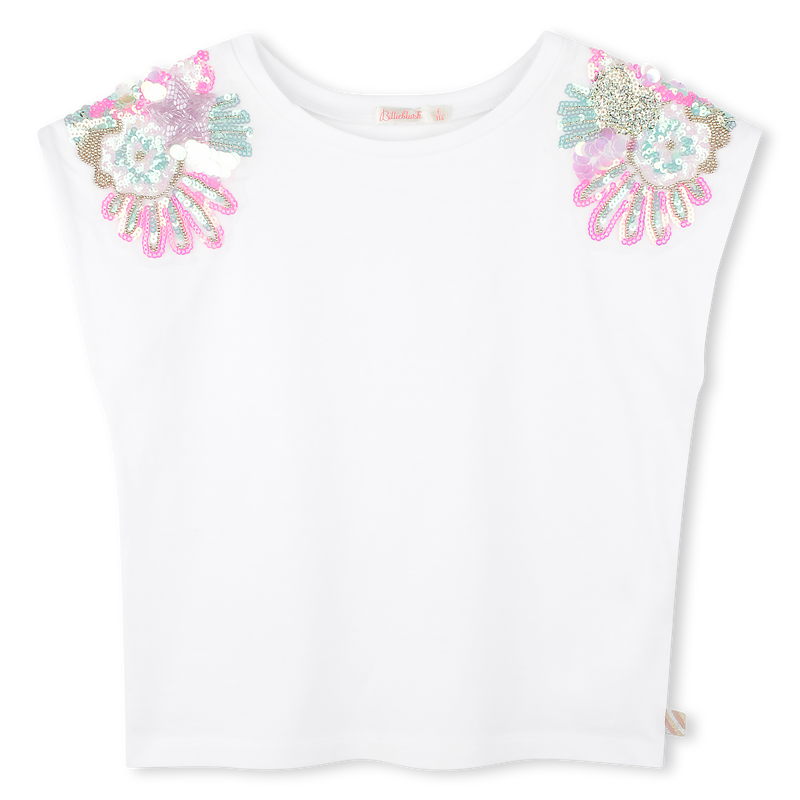 T-shirt &agrave; &eacute;paules orn&eacute;es de sequins BILLIEBLUSH 
                        FILLE