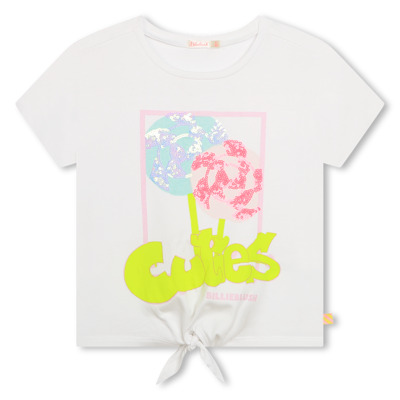 T-shirt forme confort orn&eacute; de sequins BILLIEBLUSH 
                        FILLE