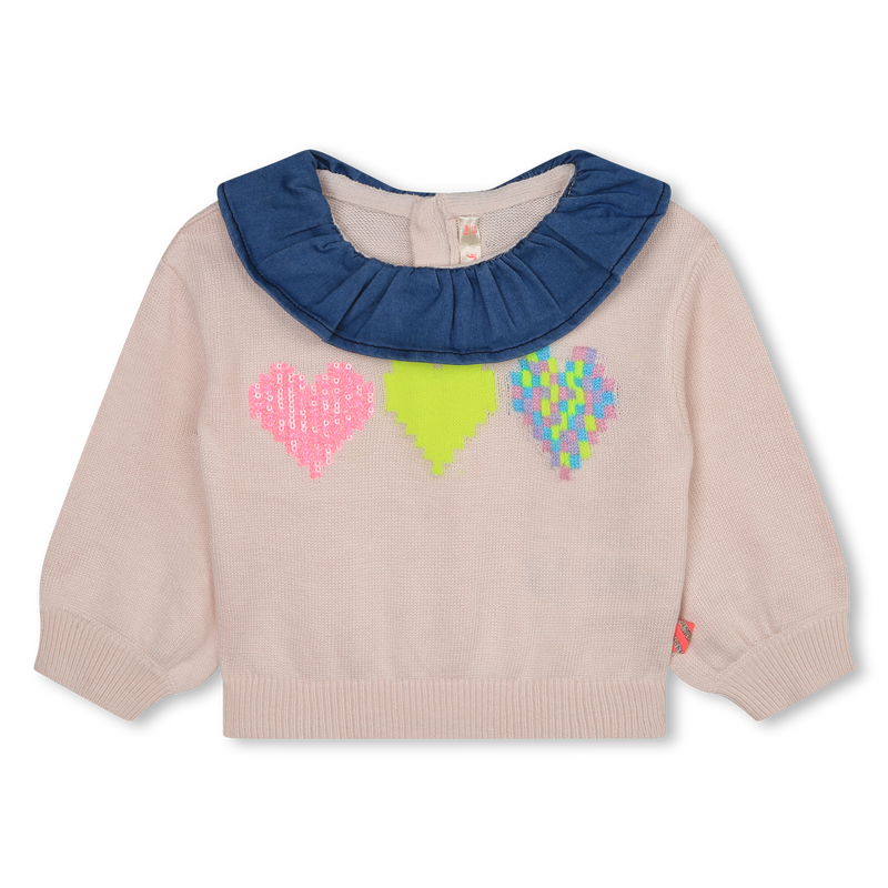 Pull en tricot avec coeurs BILLIEBLUSH 
                        FILLE