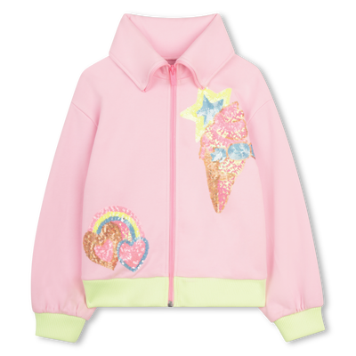 SWEAT ZIPP&Eacute; &Agrave; CAPUCHE BILLIEBLUSH FILLE