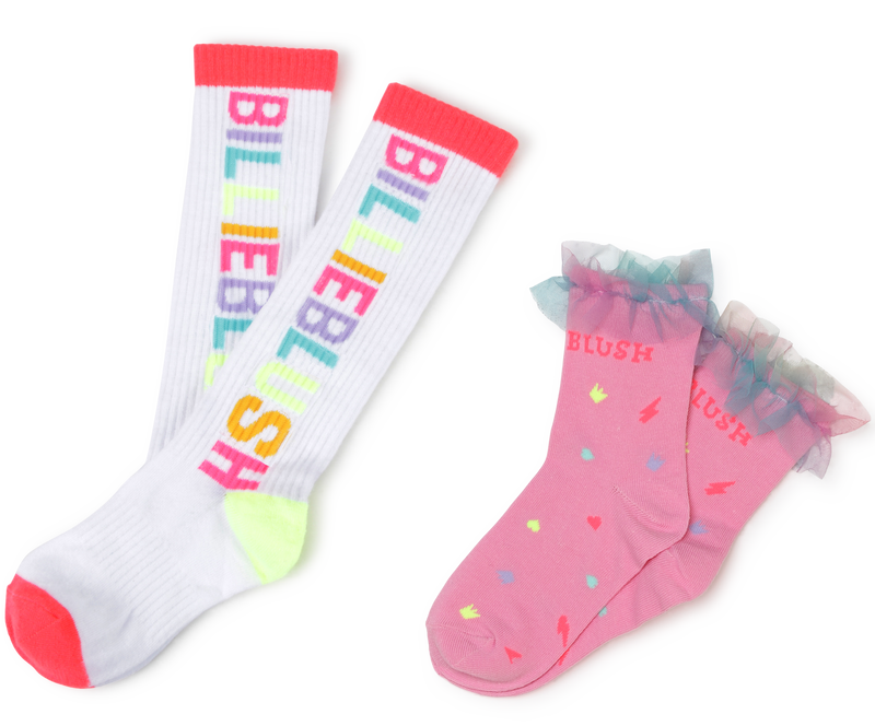 Lot de 2 chaussettes &agrave; c&ocirc;tes BILLIEBLUSH 
                        FILLE