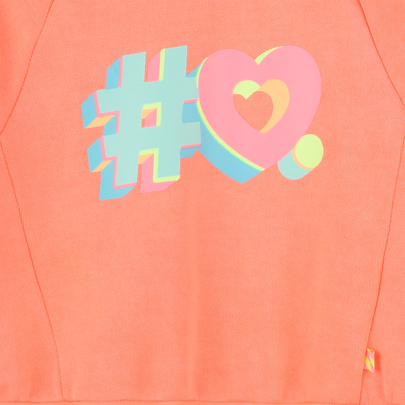 Sweat-shirt teint&eacute; en molleton BILLIEBLUSH 
                        FILLE