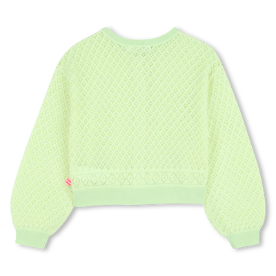 GILET EN MAILLE AJOUR&Eacute; BILLIEBLUSH FILLE