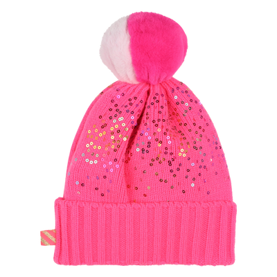 Bonnet &agrave; pompon orn&eacute; de sequins BILLIEBLUSH FILLE