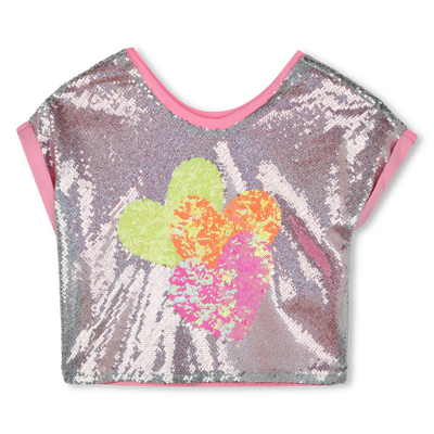 T-shirt fluide orn&eacute; de sequins BILLIEBLUSH FILLE