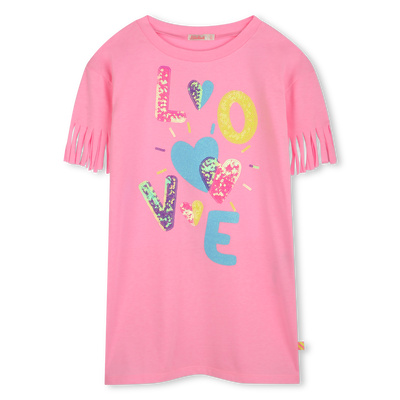 Robe manches courtes orn&eacute;e de sequins BILLIEBLUSH FILLE