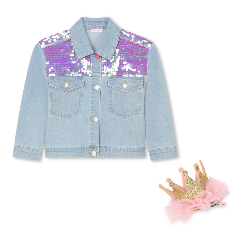 Veste en jean et barrette BILLIEBLUSH 
                        FILLE