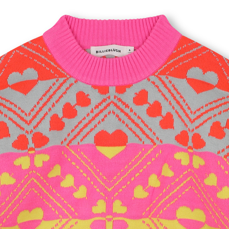 Pull tricot motifs coeurs BILLIEBLUSH 
                        FILLE