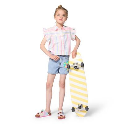 CHEMISE RAY&Eacute;E MANCHES VOLANT&Eacute;ES BILLIEBLUSH FILLE