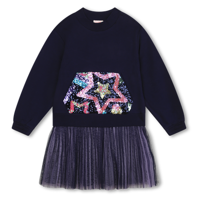 Robe bimatière ornée de sequins BILLIEBLUSH FILLE
