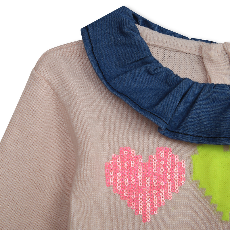 Pull en tricot avec coeurs BILLIEBLUSH 
                        FILLE