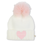 Bonnet tricot &agrave; pompon BILLIEBLUSH 
                    FILLE