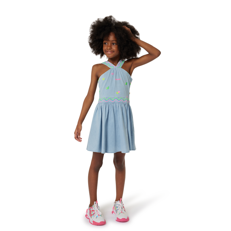 Robe en jean brod&eacute;e BILLIEBLUSH 
                        FILLE