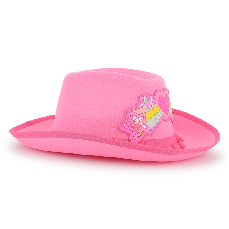 Chapeau western &agrave; pompons BILLIEBLUSH 
                        FILLE