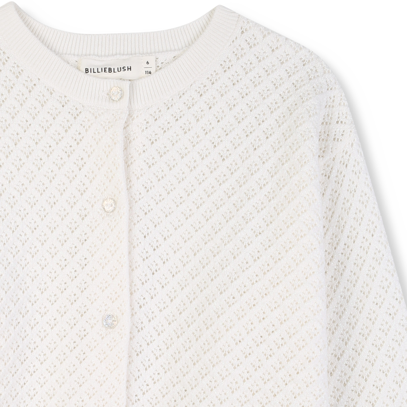 GILET EN MAILLE AJOUR&Eacute; BILLIEBLUSH 
                        FILLE