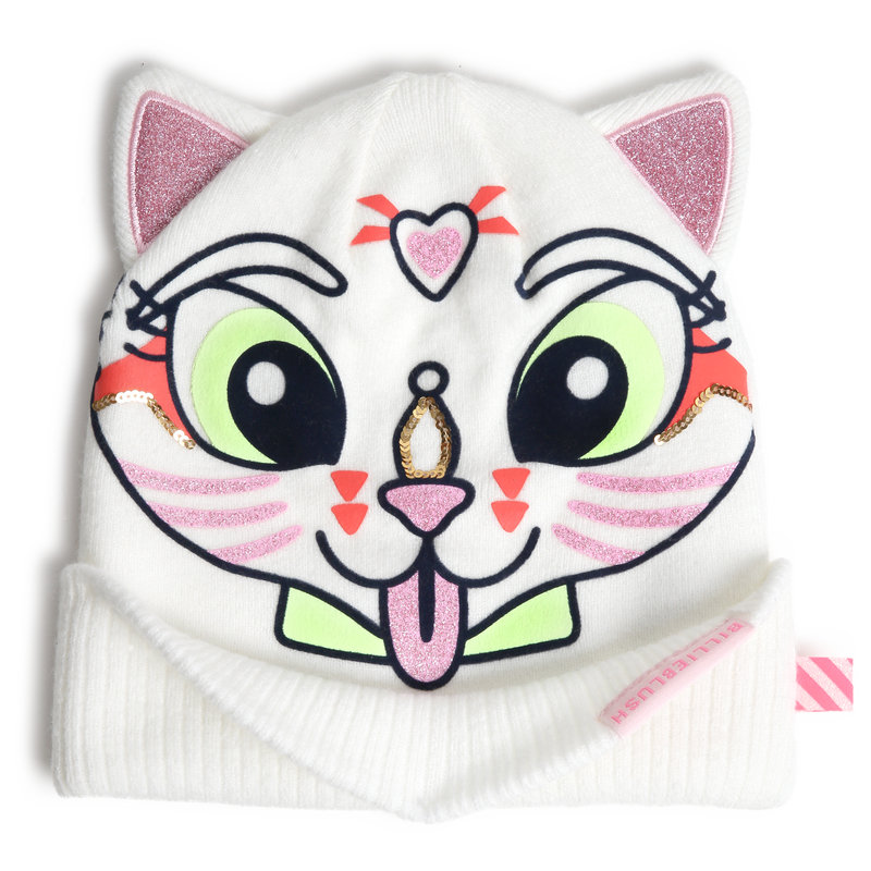 Bonnet chat &agrave; oreilles paillettes BILLIEBLUSH 
                        FILLE