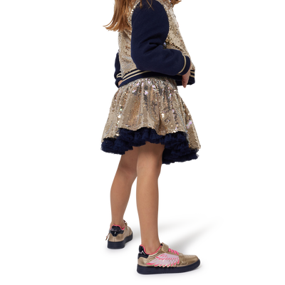 Jupe &agrave; taille &eacute;lastique iris&eacute;e BILLIEBLUSH FILLE